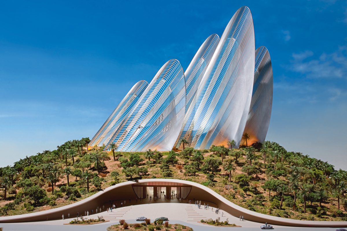 museums coming to Abu Dhabi: zayed national museum outside