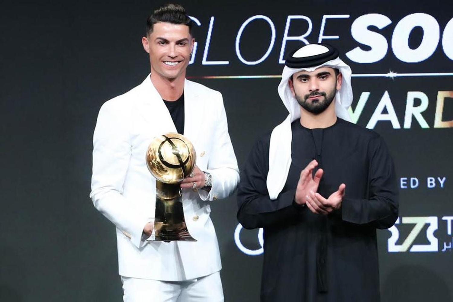 Cristiano Ronaldo and Lucy Bronze among top footballers honoured at