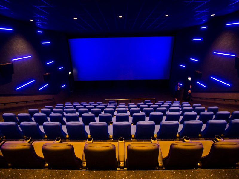 UAE Cinemas: Movie theatre interior with big screen