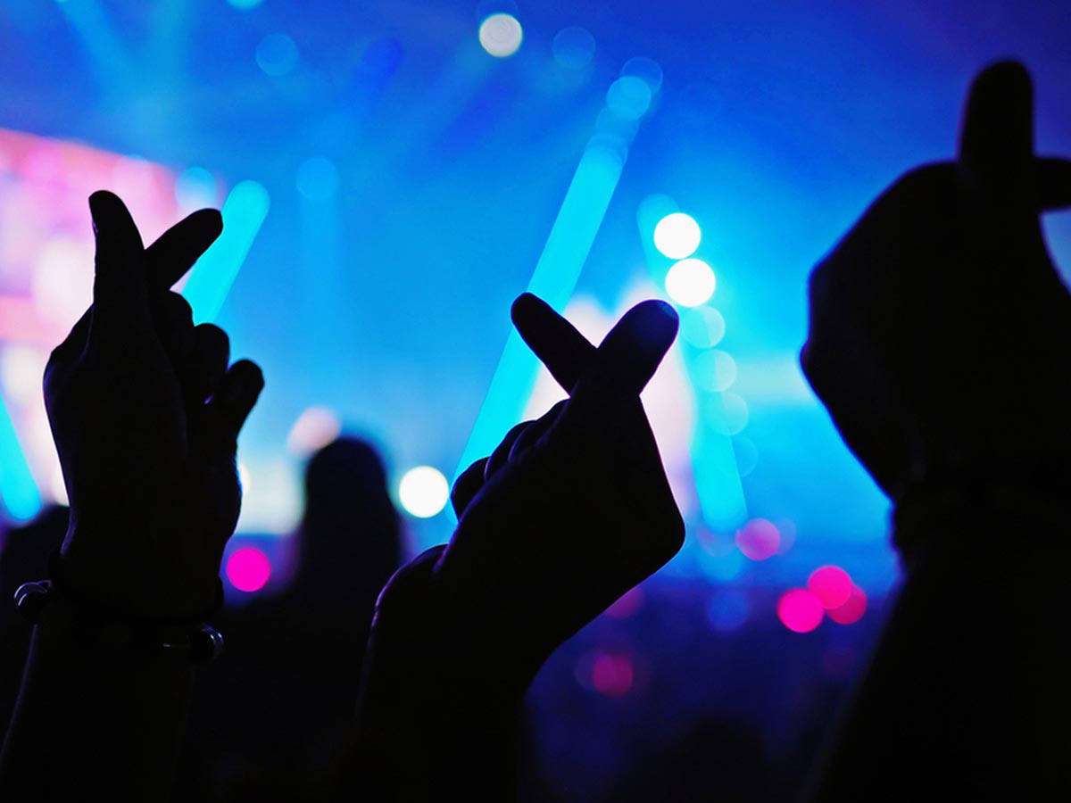 hands at a k-pop concert: BTS Seoul concert