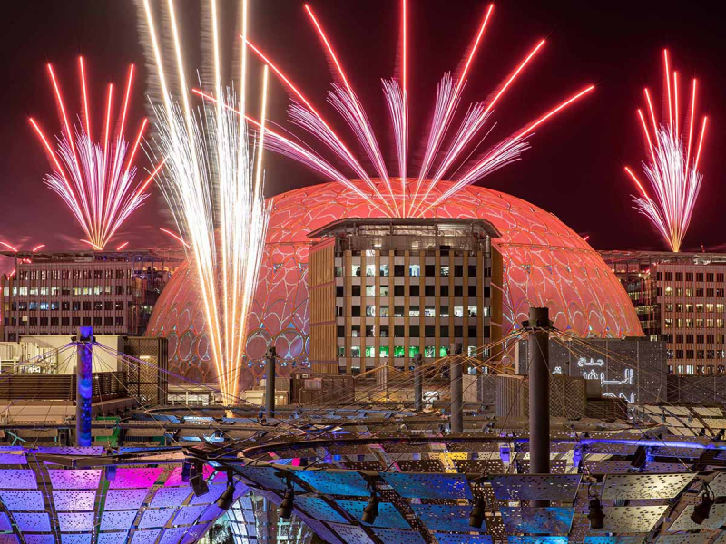 Expo 2020 Dubai fireworks