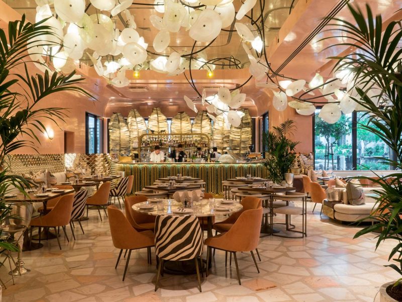 flamingo room by tashas in Dubai interior