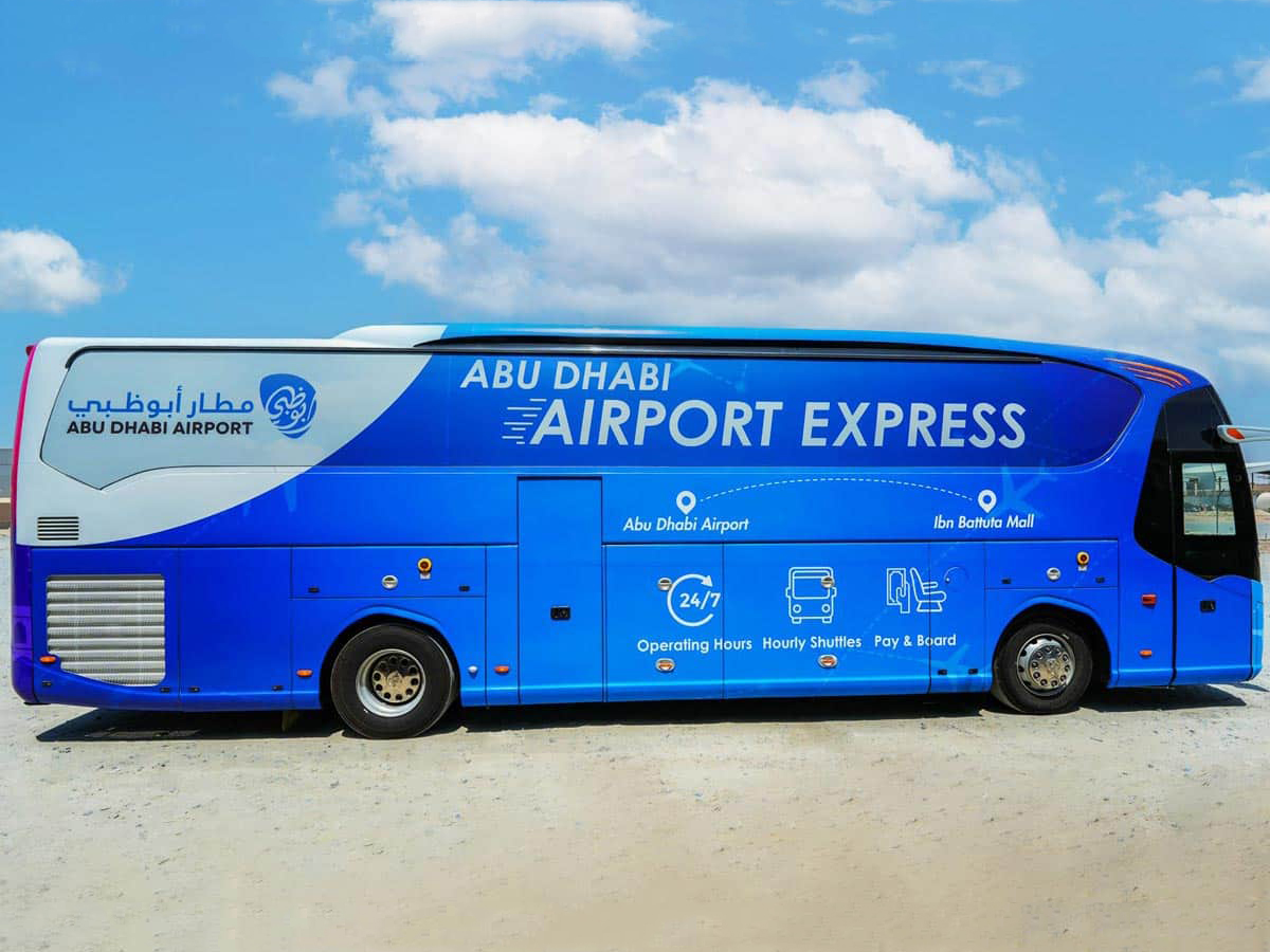 AUH Express shuttle bus Abu Dhabi to Dubai