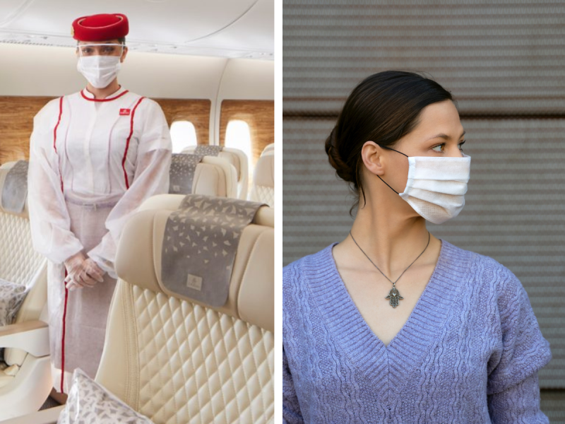 face mask when flying with Emirates