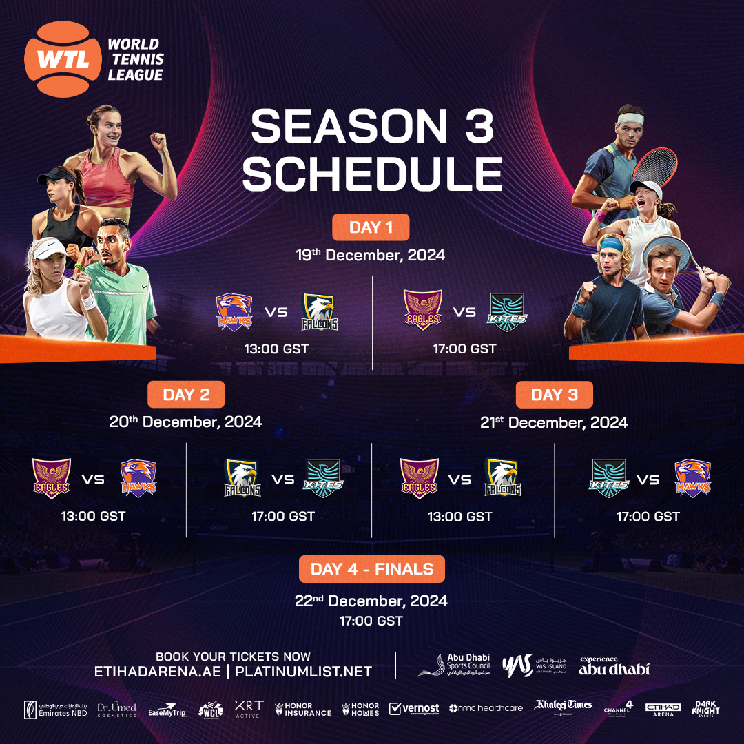 The World Tennis League 2024 lineup has been released and there are