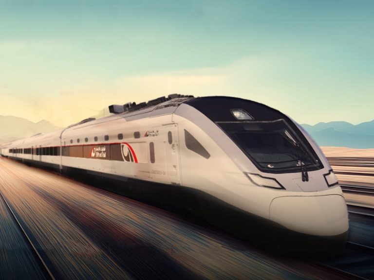 A new Etihad Rail high-speed train will connect Abu Dhabi and Dubai in ...