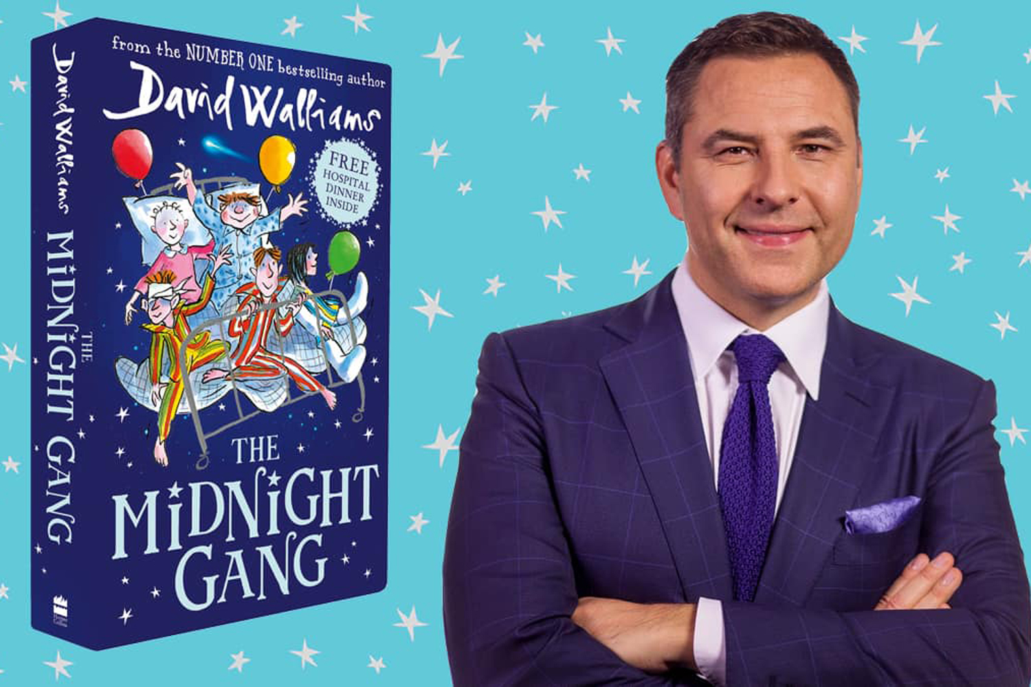 TV star and author David Walliams will be reading his stories to kids